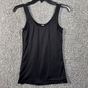 Flexees Maidenform Black Firm Control Tank Scoop Neck Coolform Shapewear Women S